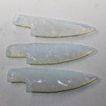 3 Opalite Ornamental Knife Blades  #0528