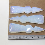 3 Opalite Ornamental Tomahawk Heads #1024  Ax Axe Hatchet