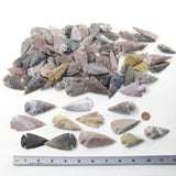 100 Large Stone Ornamental Arrowheads  #092d  Arrowhead