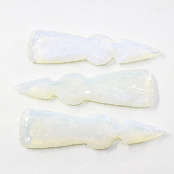 3 Opalite Ornamental Tomahawk Heads #1024  Ax Axe Hatchet