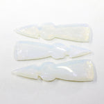 3 Opalite Ornamental Tomahawk Heads #4324  Ax Axe Hatchet