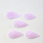 5 Pink Glass Ornamental Arrowheads  #3025  Arrowhead