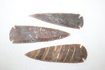 3 Stone Spearheads   #107  Arrowhead